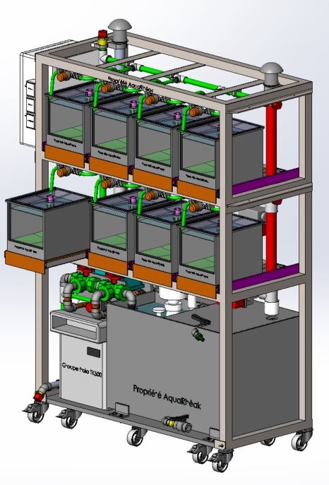 Rack de stabulation. Cr�dits : ©aquarheak.com 2023